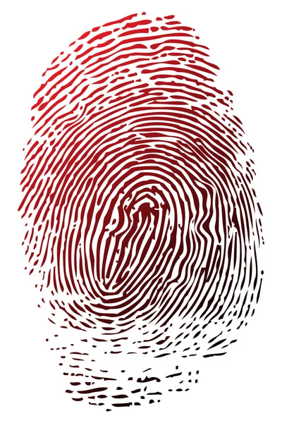 stock image Blue fingerprint