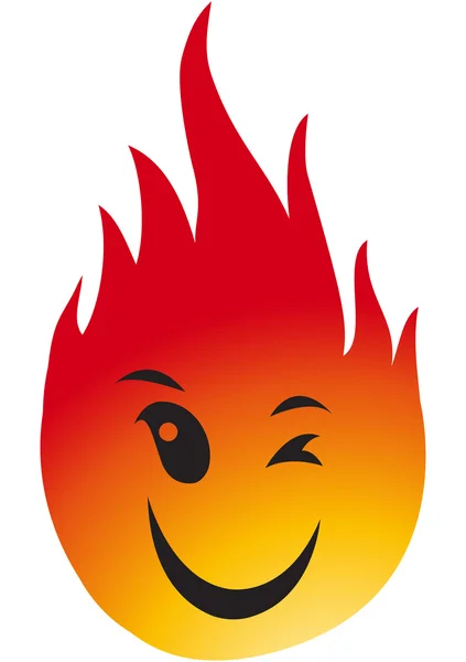 Ohnivé logo — Stock fotografie