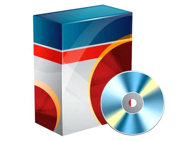 Oprogramowanie cd box — Zdjęcie stockowe
