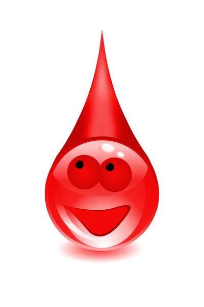 Twarz krew kropla logo — Zdjęcie stockowe