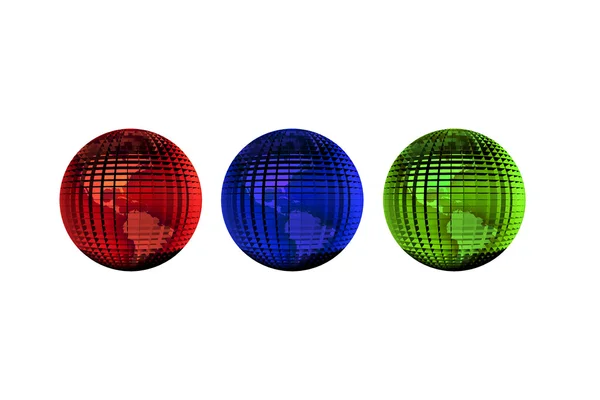 RGB globe — Stock Photo, Image