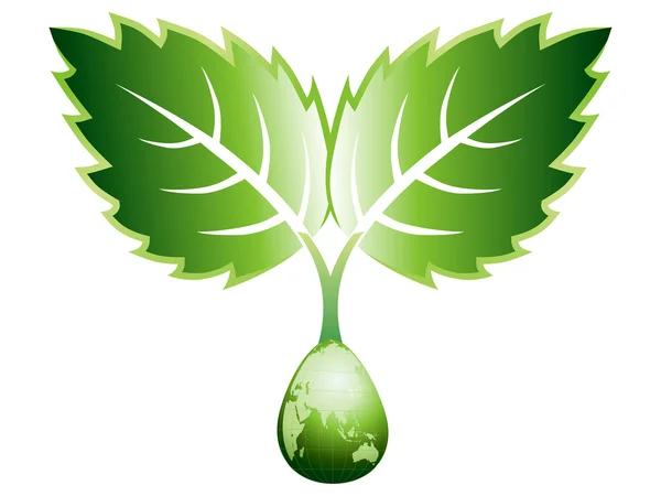 Логотип листьев — стоковое фото