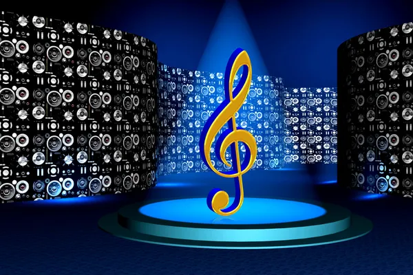Logo de música — Foto de Stock