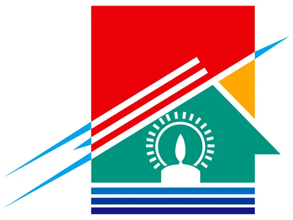 Logo casa — Fotografia de Stock