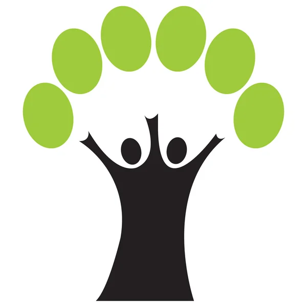 Logotipo da árvore — Fotografia de Stock