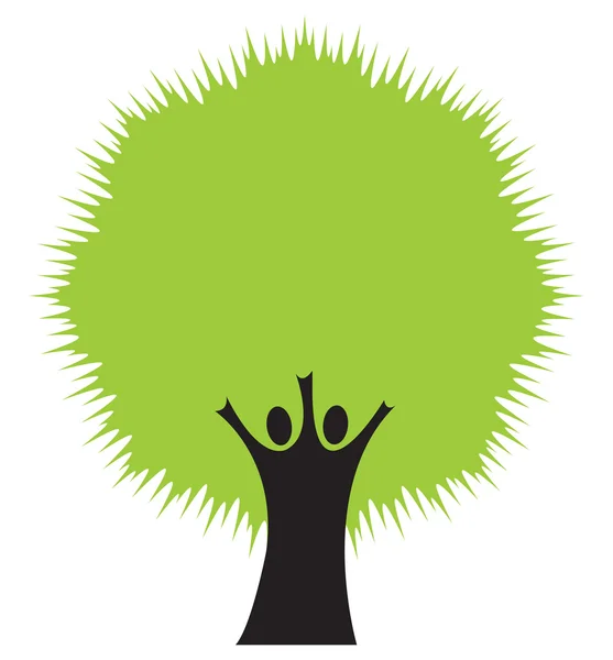 Λογότυπο δέντρου — Φωτογραφία Αρχείου