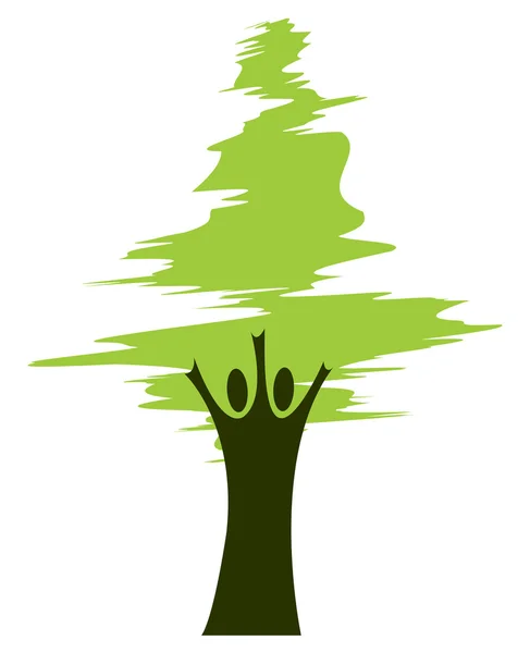 Logotipo da árvore — Fotografia de Stock
