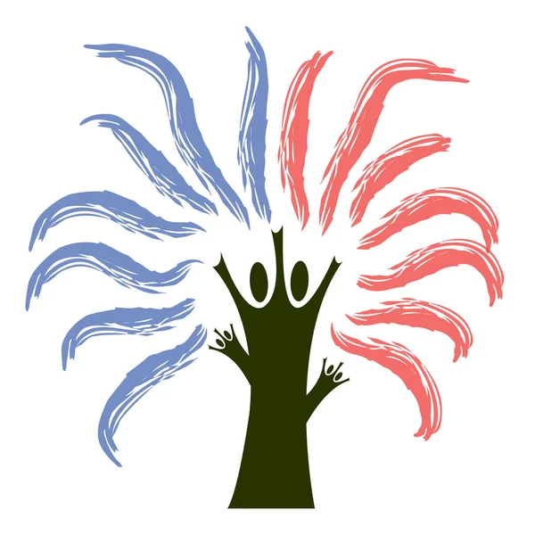 Дерево логотип — стокове фото