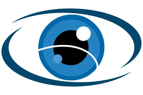 Очі логотип — стокове фото
