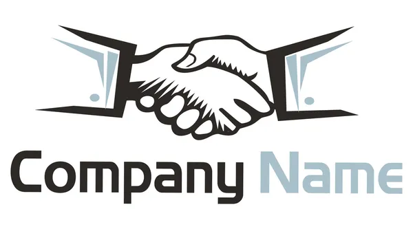 Handshake logo — Stock fotografie
