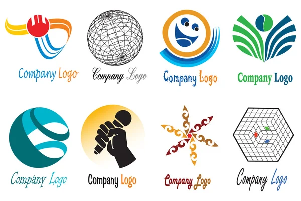 Συλλογή εταιρικά λογότυπα — Φωτογραφία Αρχείου