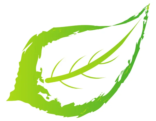 Logotipo da folha — Fotografia de Stock