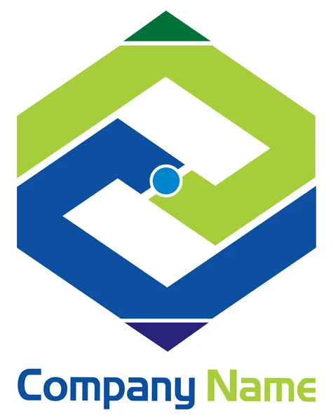 Logotipo de retangul — Vetor de Stock