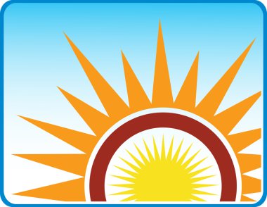 Sun logo clipart