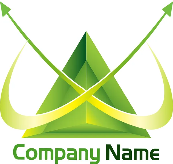 Logo - trojúhelník — Stockový vektor