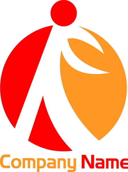 Logo ludzki — Wektor stockowy