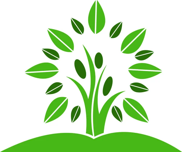 Logotipo do homem árvore — Vetor de Stock