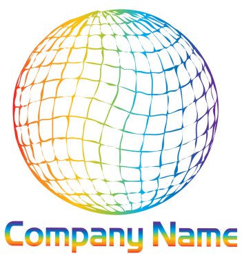 Corporate globe logo clipart