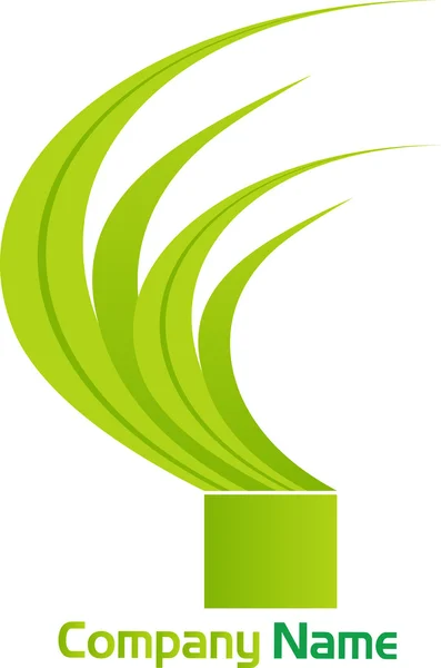 Logo de estilo verde — Archivo Imágenes Vectoriales