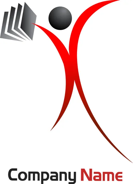 Muž logo — Stockový vektor
