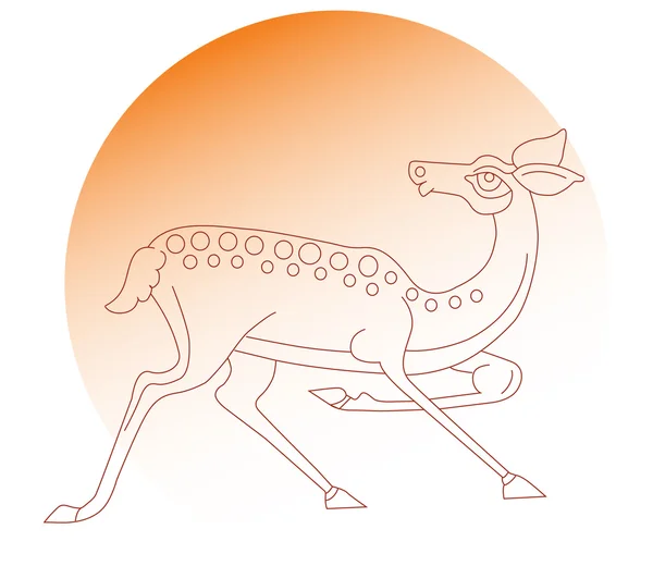 Logotipo de ciervo — Archivo Imágenes Vectoriales