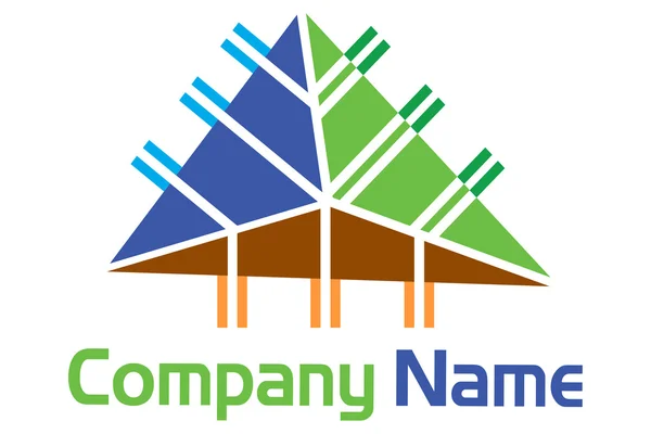 Logotipo dividido —  Vetores de Stock