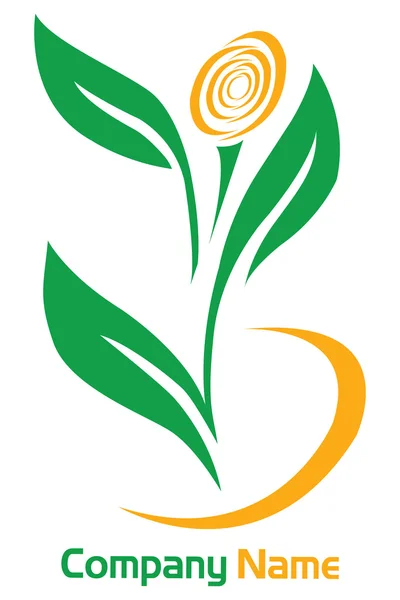 Logotipo da folha — Vetor de Stock
