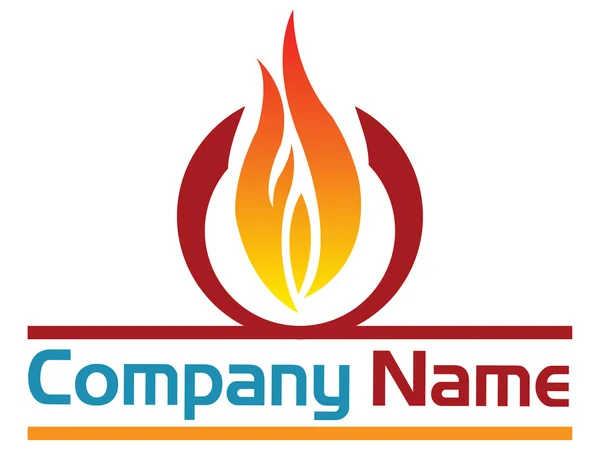 Feuer-Logo — Stockvektor