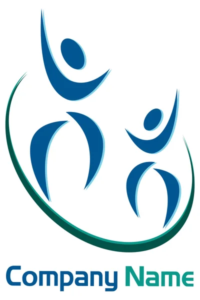 Couple logo — Stock Vector