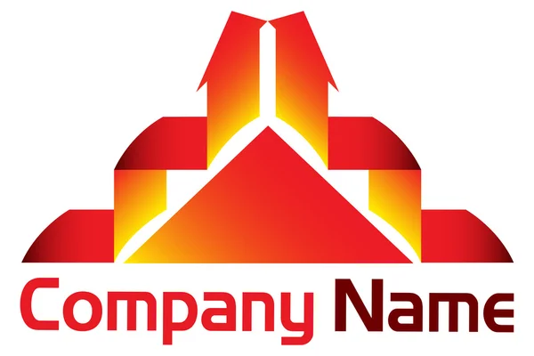 Corporate arrow logo — Stok Vektör
