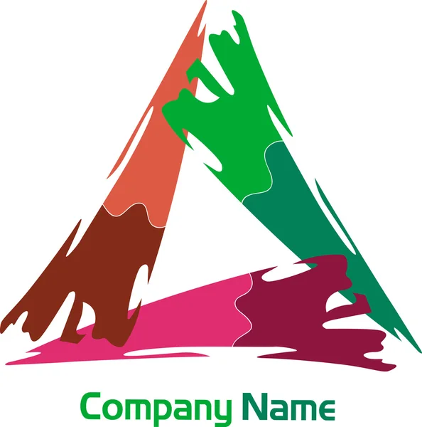 Logotipo triangular —  Vetores de Stock