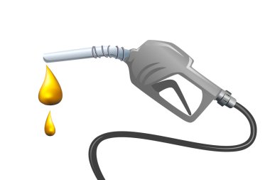 Gasoline pump nozzle clipart