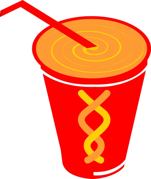 ジュースのカップ — ストックベクタ