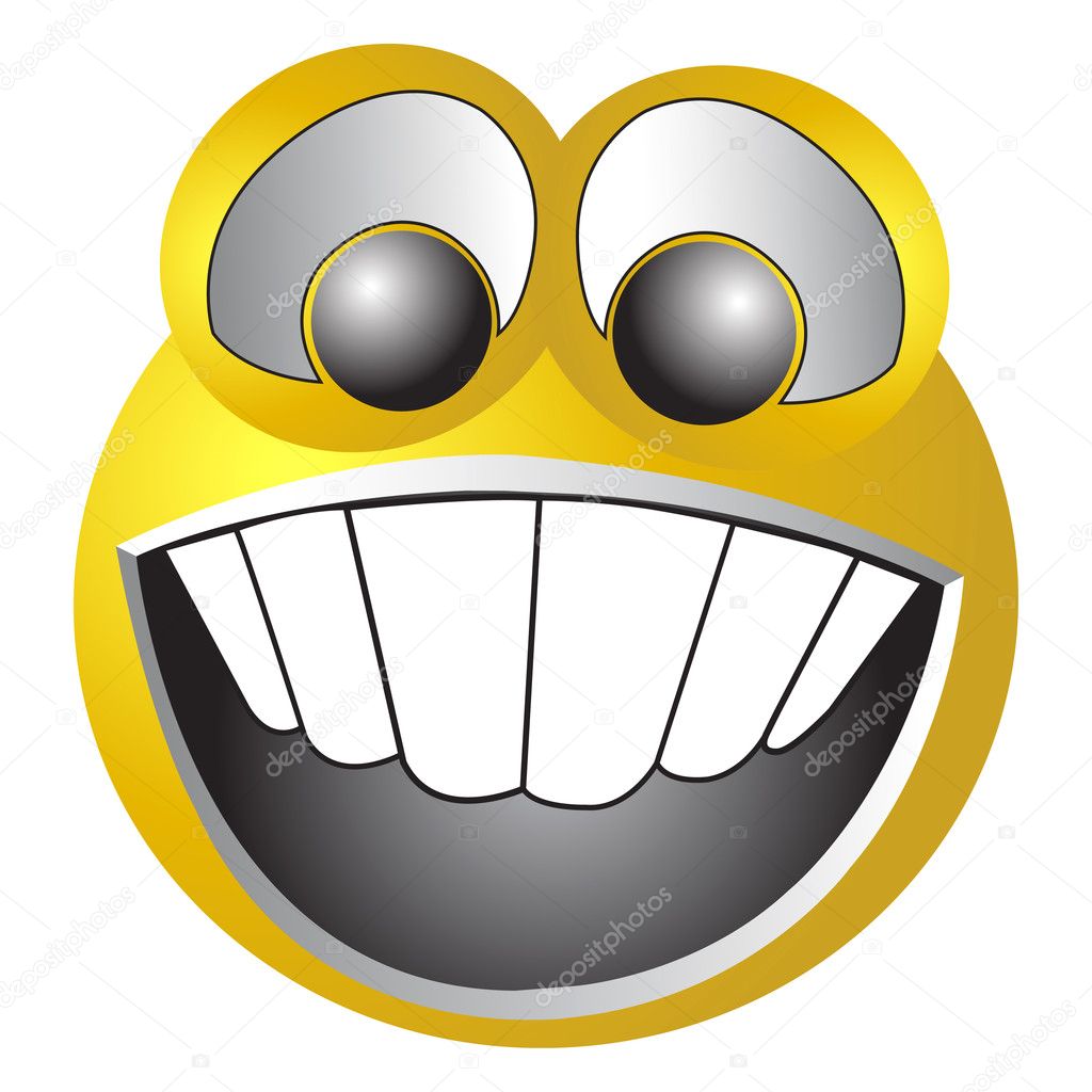 Illustration art of happy Yellow smiley face