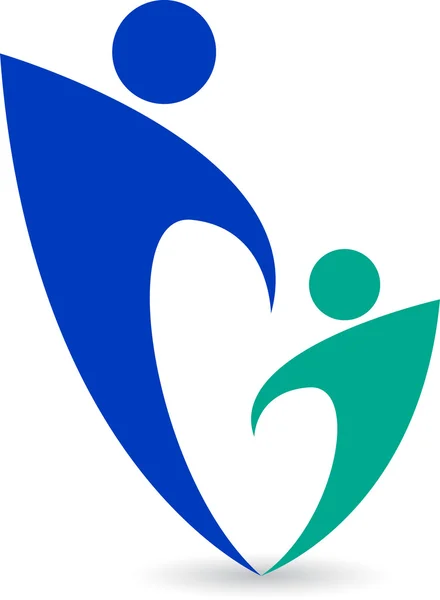 Logo de pareja — Vector de stock
