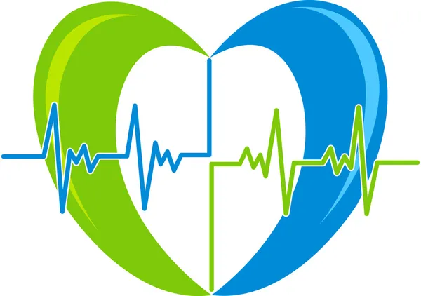 Barbabietola cuore logo — Vettoriale Stock