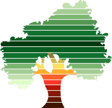 Green tree clipart