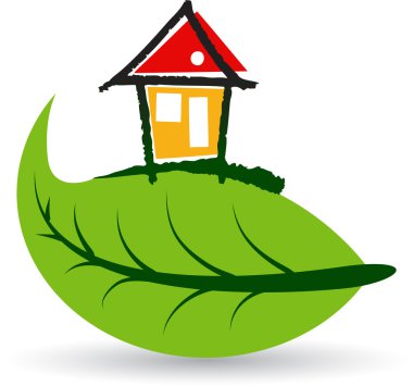 Leaf home clipart