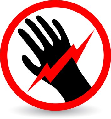 Do not touch sign clipart