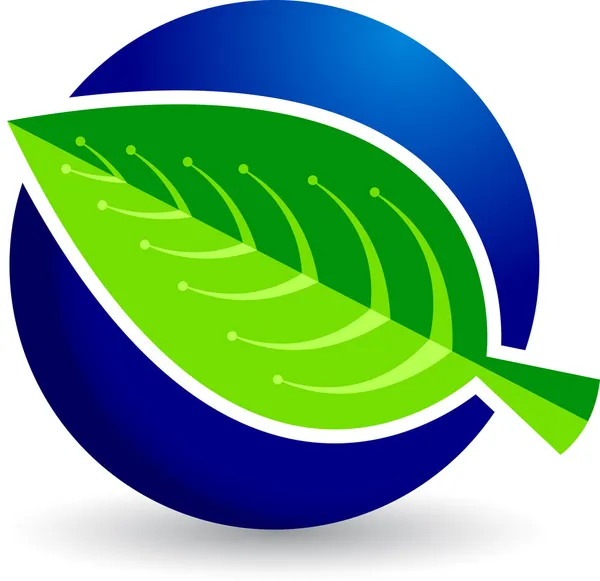 Blatt-Logo — Stockvektor