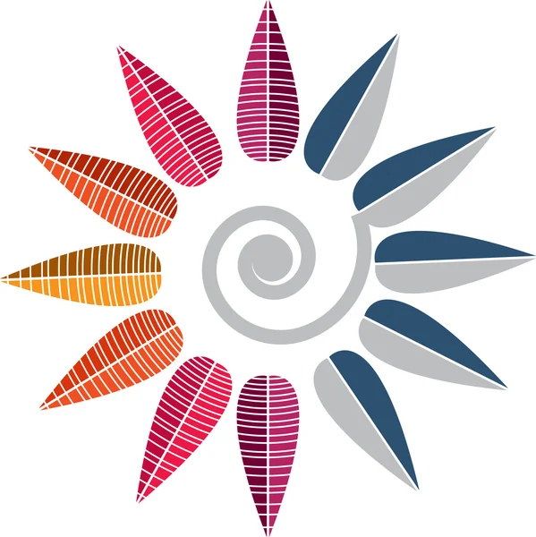 Blumen-Logo — Stockvektor