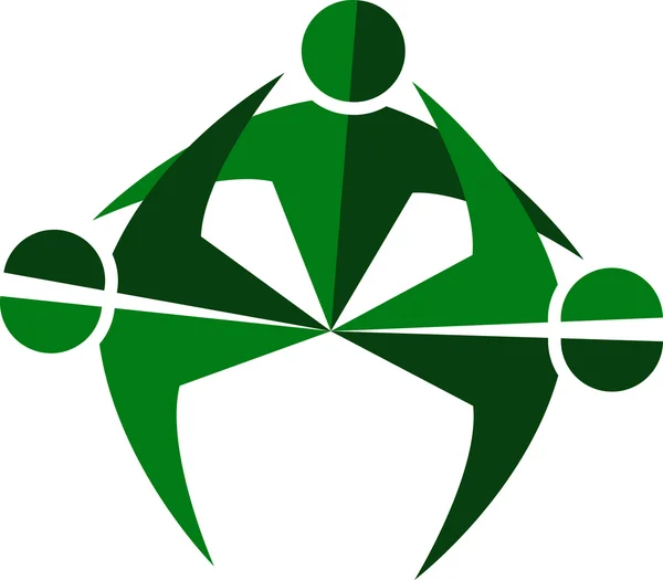 Логотип человека — стоковый вектор