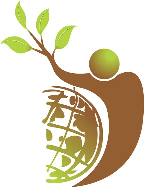 Logo del árbol — Vector de stock