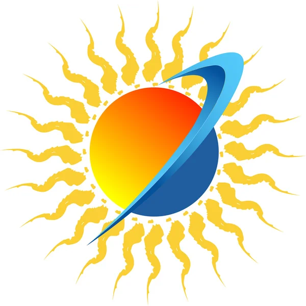 Sonne-Logo — Stockvektor