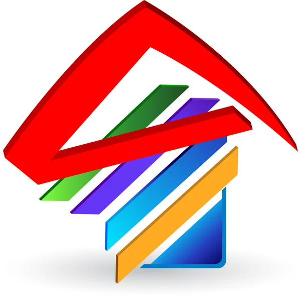 Domácí logo — Stockový vektor