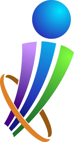 Logo humain — Image vectorielle