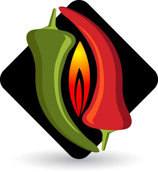 Sıcak serin logo — Stok Vektör