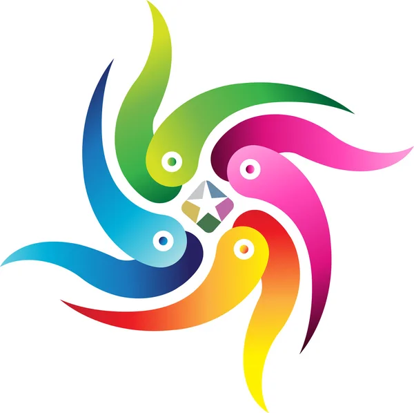 Логотип вихря — стоковый вектор