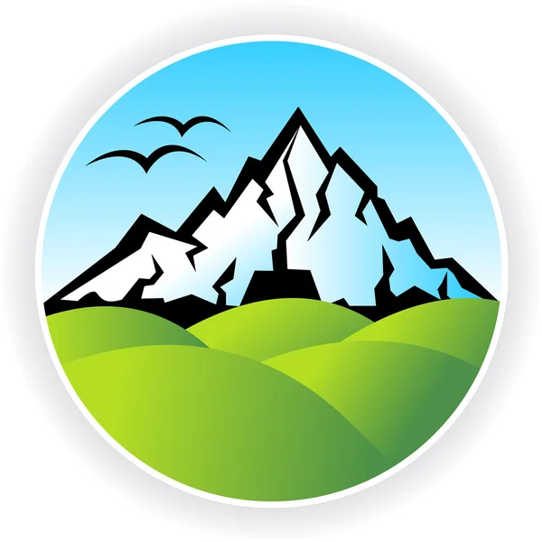 Hills logo — Stock Vector