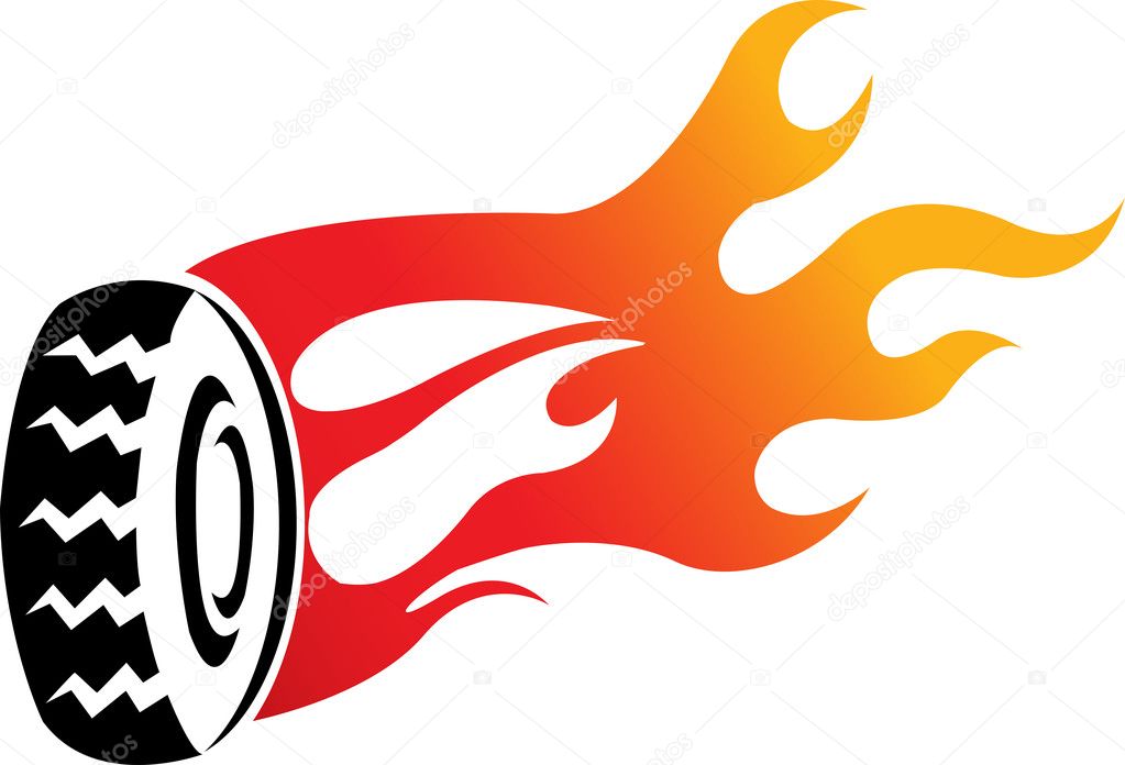 Flame wheel Stock Vector Image by ©magagraphics #9692849